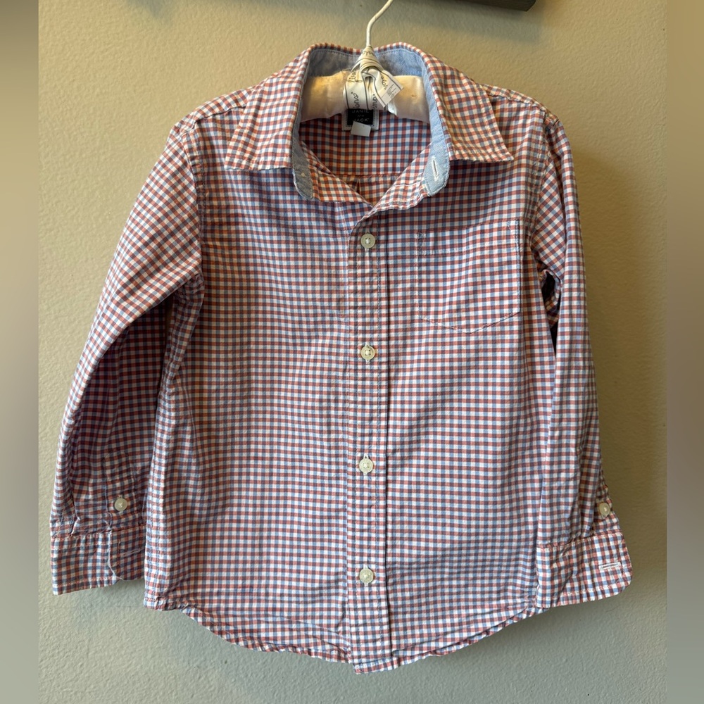 Janie and Jack Button Down Shirt Size 3